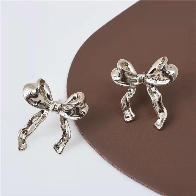 Cheky - Bow Earrings Simple Style Fashionable And Versatile Earrings