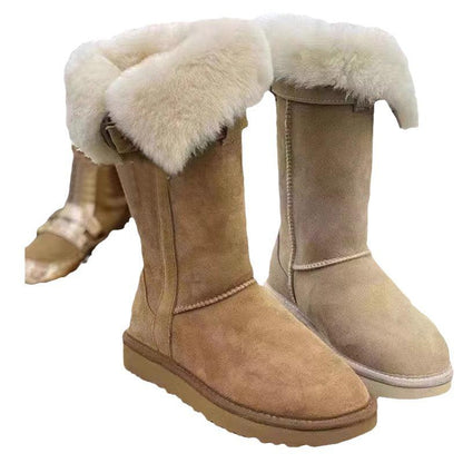 Cheky - High Tube Warm Fur Female Boots