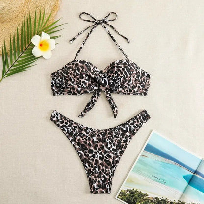 Cheky - Bikini 2023 New Swimsuit Women Swimwear Push Up Sexy Floral Print Bathing Suit Bikinis Set Brazilian Beach Female Wear Biqiuni