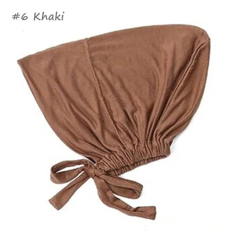 Cheky - New Soft Modal Muslim Turban Hat Inner Hijab Caps Islamic Underscarf Bonnet India Hat Female Headwrap Turbante Mujer