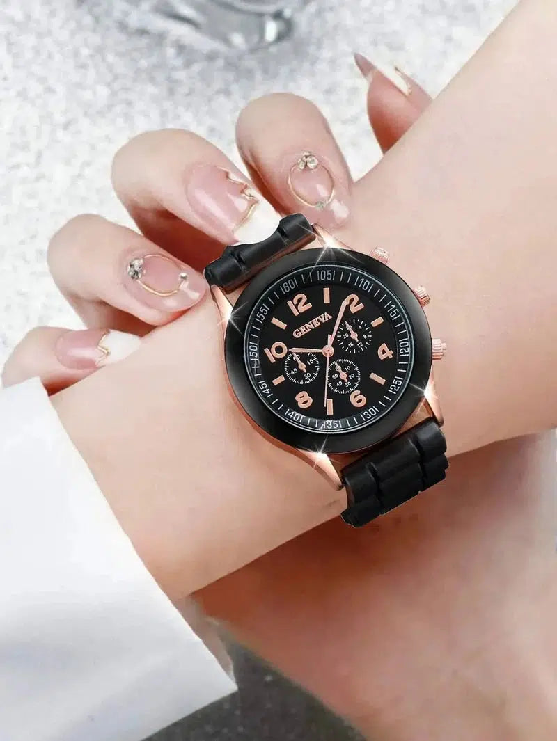 Cheky - Women Watches New Fashion Luxury Brand Women's Watch Silicone Strap Quartz Wrist Watch For Female Relogio Feminino