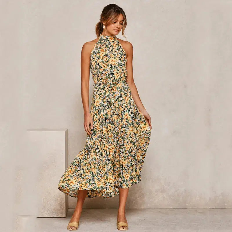 Cheky - Summer Long Dress Polka Dot Casual