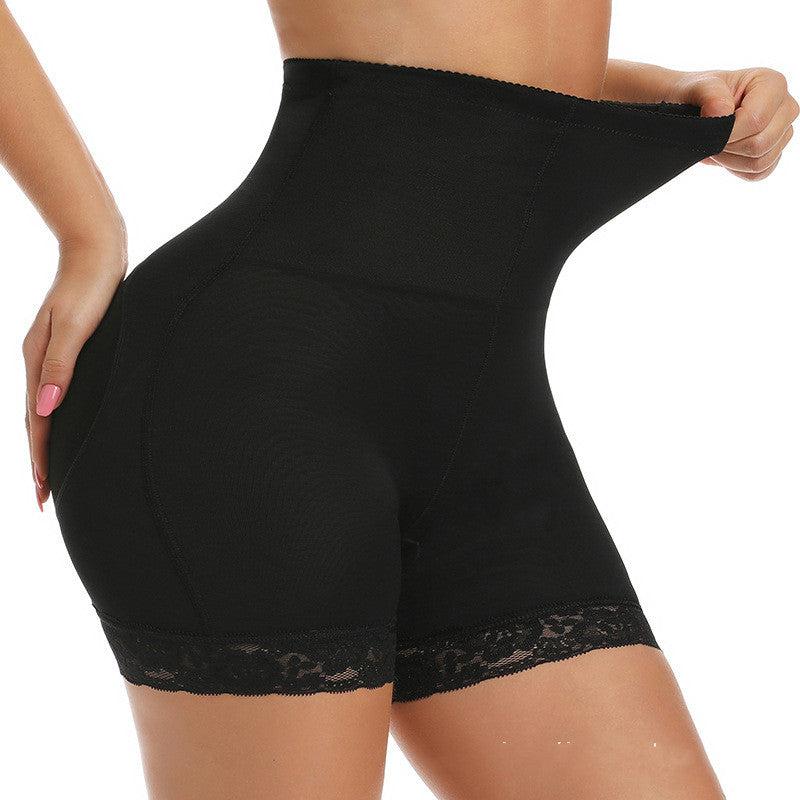 Cheky - High Waist Lace Cushion Sponge Body Shaping Pants