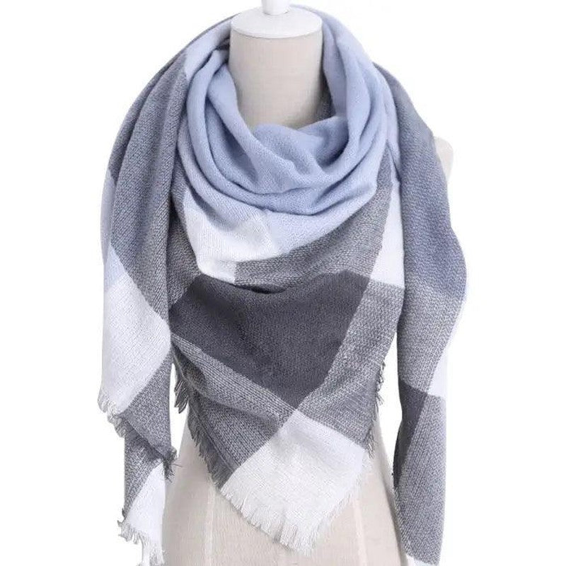 Cheky - European And American Triangle Cashmere Women's Winter Scarf Shawl