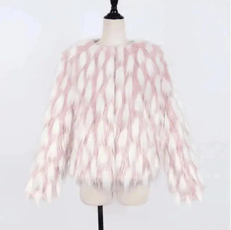 Cheky - Fashion imitation fur coat female autumn and winter new warm