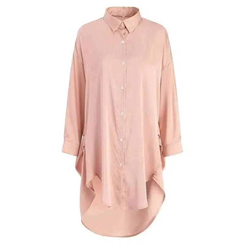 Cheky - Ice Silk Thin Private Room Nightdress Mid-length Transparent