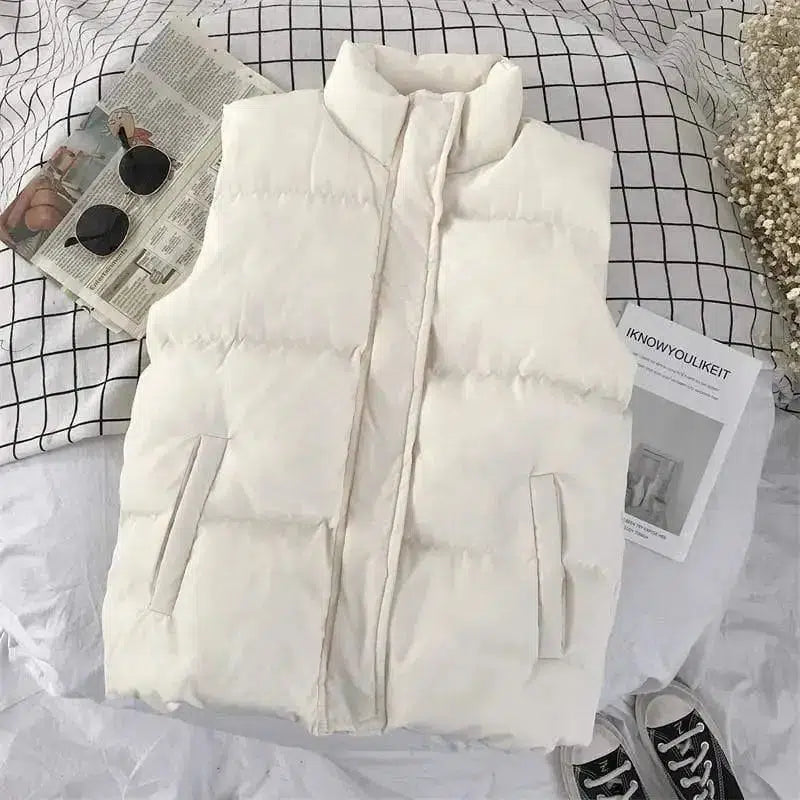 Cheky - Couple Cotton Vest Korean Style Outer Wear Winter Warm