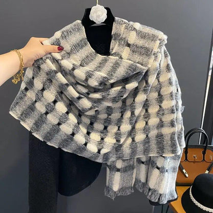 Cheky - New Style Cashmere Shawl Dual-use Student Neck Scarf