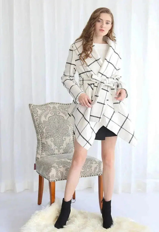 Cheky - Printed hot style long sleeve patchwork jacket