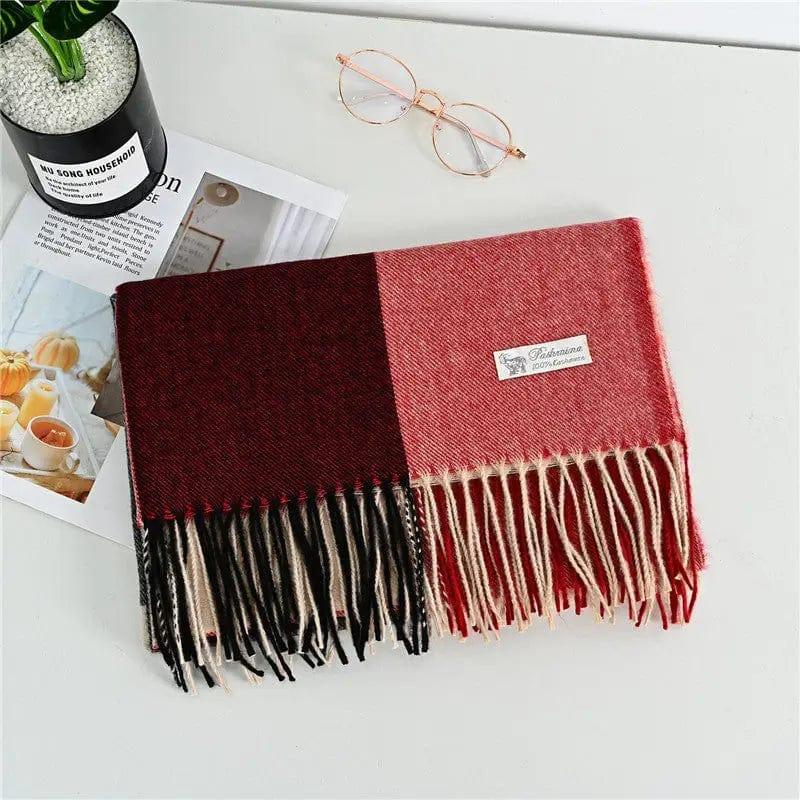 Cheky - Women's Fashion Casual Cashmere Plaid Scarf